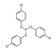 Phosphorous acid, tris(4-chlorophenyl) ester Structure