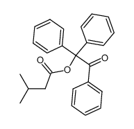 3-methylbutanoic acid 2-oxo-1,2,2-triphenylethyl ester Structure