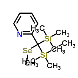 Pyridine,2-[(methylseleno)bis(trimethylsilyl)methyl]-(9CI)结构式