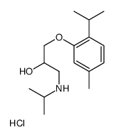 1-(ISOPROPYLAMINO)-3-(2-ISOPROPYL-5-METHYLPHENOXY)PROPAN-2-OL HYDROCHLORIDE Structure