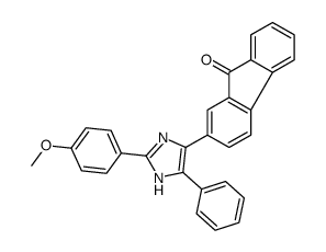 2-[2-(4-methoxyphenyl)-5-phenyl-1H-imidazol-4-yl]fluoren-9-one结构式