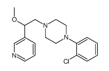 1-(2-chlorophenyl)-4-(2-methoxy-2-pyridin-3-ylethyl)piperazine结构式