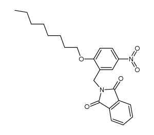 N-(5-nitro-2-octyloxy-benzyl)-phthalimide Structure