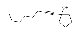 1-oct-1-ynylcyclopentan-1-ol Structure