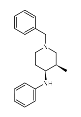(+/-)-cis-1-benzyl-3-methyl-N-phenylpiperidinamine Structure