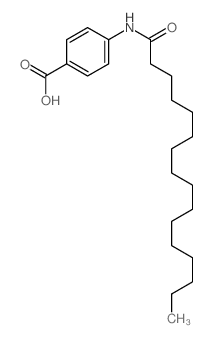 Benzoic acid,4-[(1-oxohexadecyl)amino]- Structure