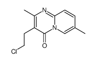 3-(2-Chloroethyl)-2,7-dimethyl-4H-pyrido[1,2-a]pyrimidin-4-one结构式