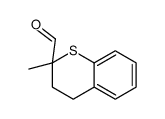 2-methyl-3,4-dihydrothiochromene-2-carbaldehyde结构式