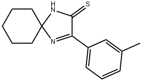 3-(3-甲苯基)-1,4-二氮螺-[4.5]十-3-烯-2-硫酮结构式