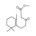 3-oxo-5-(2,6,6-trimethyl-cyclohex-1-enyl)-pentanoic acid methyl ester Structure