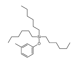 trihexyl-(3-methylphenoxy)silane结构式