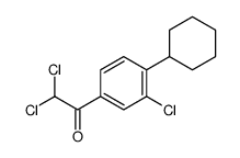 2,2-dichloro-1-(3-chloro-4-cyclohexylphenyl)ethanone结构式