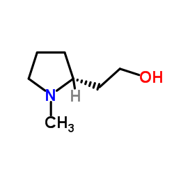 (2R)-1-Methyl-2-Pyrrolidineethanol结构式