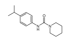 N-(4-propan-2-ylphenyl)piperidine-1-carboxamide结构式