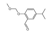 2-methoxymethoxy-5-isopropylbenzaldehyde结构式