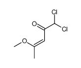 1,1-dichloro-4-methoxypent-3-en-2-one结构式