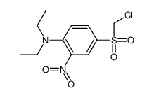 4-(chloromethylsulfonyl)-N,N-diethyl-2-nitroaniline Structure