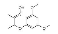 N-[3-(3,5-dimethoxyphenoxy)butan-2-ylidene]hydroxylamine Structure