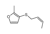 3-but-2-enylsulfanyl-2-methylfuran结构式