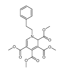 1-Phenethyl-1,2-dihydro-pyridine-2,3,4,5-tetracarboxylic acid tetramethyl ester Structure