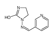 1-(pyridin-3-ylmethylideneamino)imidazolidin-2-one Structure