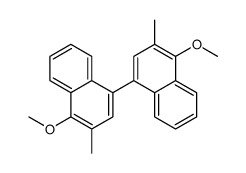 1-methoxy-4-(4-methoxy-3-methylnaphthalen-1-yl)-2-methylnaphthalene Structure