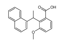 3-methoxy-2-(1-naphthalen-1-ylethyl)benzoic acid Structure