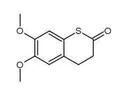 6,7-dimethoxy-thiochroman-2-one结构式