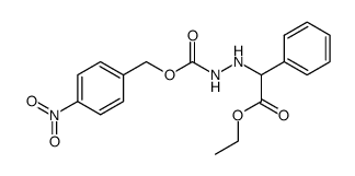 [N'-(4-Nitro-benzyloxycarbonyl)-hydrazino]-phenyl-acetic acid ethyl ester Structure