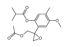 2-{2-[(acetyloxy)methyl]oxiran-2-yl}-4-methoxy-5-methylphenyl 2-methylpropanoate Structure