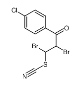 [1,2-dibromo-3-(4-chlorophenyl)-3-oxopropyl] thiocyanate结构式