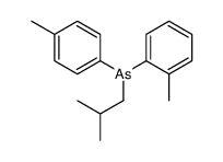 (2-methylphenyl)-(4-methylphenyl)-(2-methylpropyl)arsane Structure