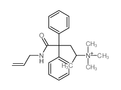 Ammonium,[3-(allylcarbamoyl)-1-methyl-3,3-diphenylpropyl]trimethyl-, bromide (8CI) picture