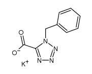 1-benzyl-1H-tetrazole-5-carboxylic acid potassium salt Structure