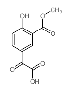 2-(4-hydroxy-3-methoxycarbonyl-phenyl)-2-oxo-acetic acid structure