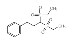 Benzene,[3,3-bis(ethylsulfonyl)propyl]- Structure