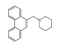 1-(phenanthren-9-ylmethyl)piperidine结构式