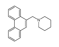 1-(phenanthren-9-ylmethyl)piperidine Structure