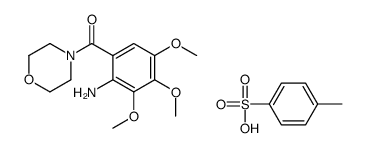 (2-amino-3,4,5-trimethoxyphenyl)-morpholin-4-ylmethanone,4-methylbenzenesulfonic acid Structure