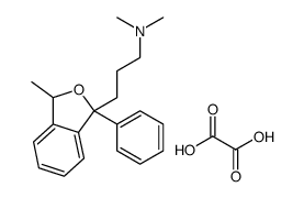 N,N-dimethyl-3-(3-methyl-1-phenyl-3H-2-benzofuran-1-yl)propan-1-amine,oxalic acid Structure