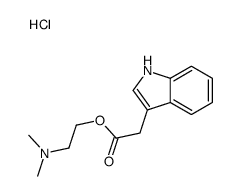 2-[2-(1H-indol-3-yl)acetyl]oxyethyl-dimethylazanium,chloride结构式