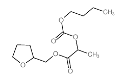 Propanoic acid,2-[(butoxycarbonyl)oxy]-, (tetrahydro-2-furanyl)methyl ester结构式