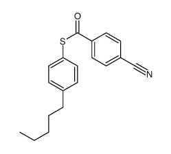 S-(4-pentylphenyl) 4-cyanobenzenecarbothioate Structure