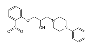 1-(2-nitrophenoxy)-3-(4-phenylpiperazin-1-yl)propan-2-ol Structure