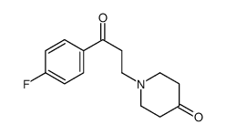 1-[3-(4-fluorophenyl)-3-oxopropyl]piperidin-4-one结构式