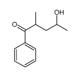 4-hydroxy-2-methyl-1-phenylpentan-1-one Structure