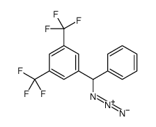 1-[azido(phenyl)methyl]-3,5-bis(trifluoromethyl)benzene结构式