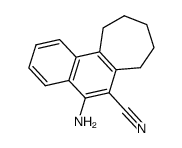 5-Amino-6-cyano-8,9,10,11-tetrahydro-7H-cyclohepta[a]-naphthalin结构式