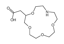 2-(1,4,7,10-tetraoxa-13-azacyclopentadec-2-yl)acetic acid Structure