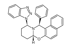 (7aR,11R,13S)-11-(1H-benzotriazol-1-yl)-7a,8,10,11-tetrahydro-13-phenyl-9H,13H-naphtho[1,2-e]pyrido[2,1-b][1,3]oxazine Structure